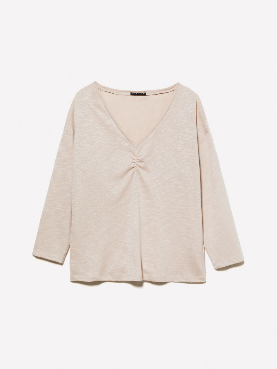 T-SHIRT SCOLLO 'V' Donna image number null