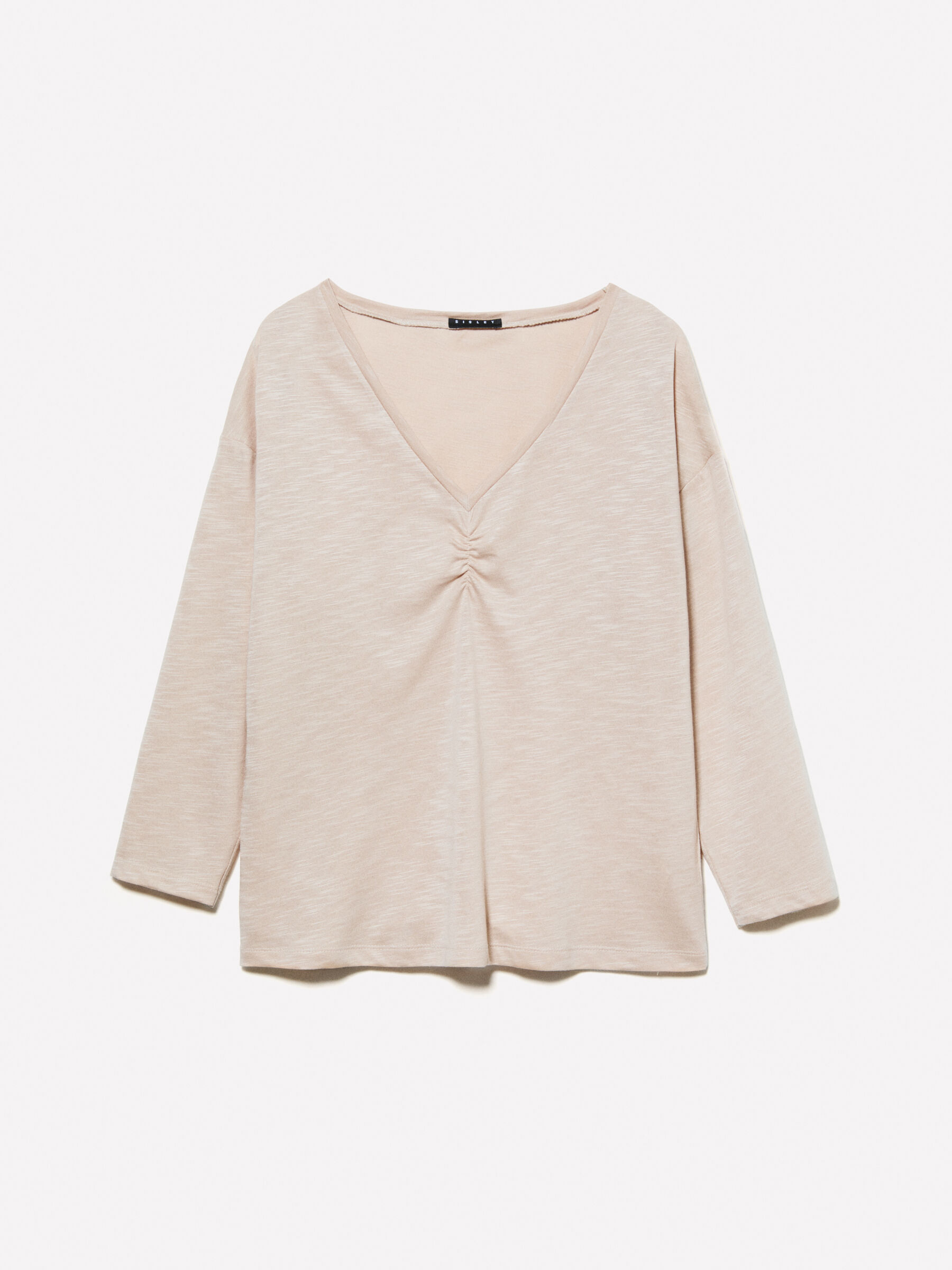 T-SHIRT SCOLLO 'V' Donna image number null