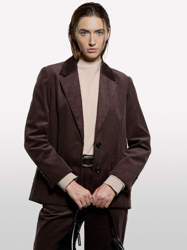 Blazer in velluto a costine - null | Sisley