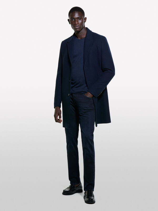 Jeans Stockholm slim fit lavaggio blu scuro - jeans slim fit da uomo | Sisley