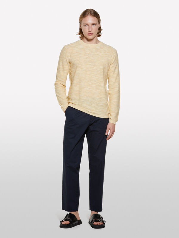 Pantaloni blu scuro slim comfort fit - pantaloni slim da uomo | Sisley