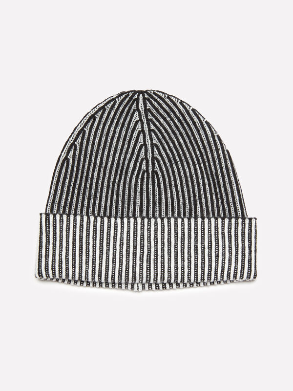 Berretto nero in maglia - cappelli da donna | Sisley