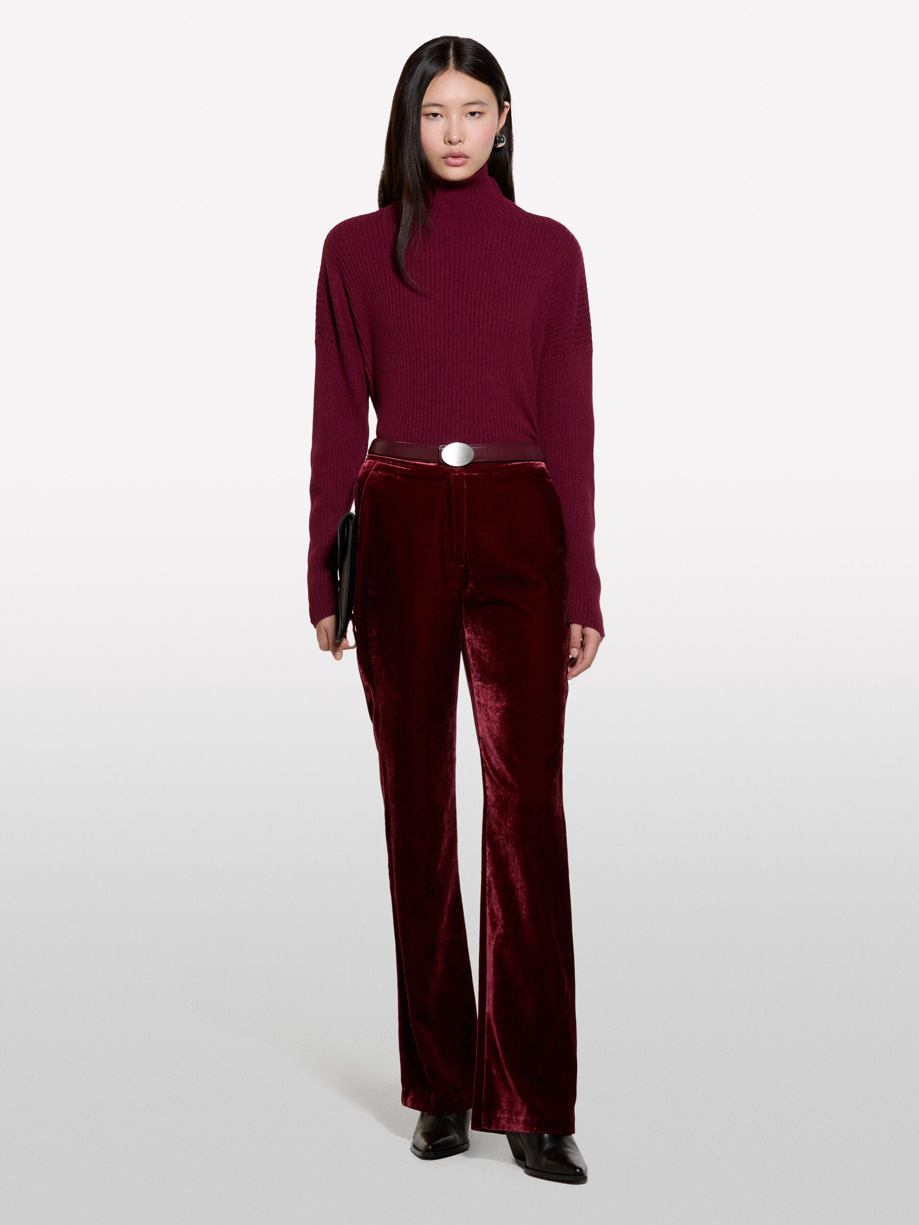 Maglia bordeaux over fit Bordeaux Sisley
