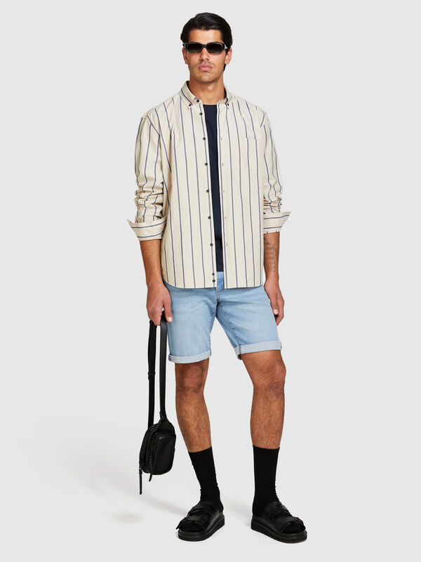 Bermuda di jeans slim comfort fit - jeans shorts da uomo | Sisley