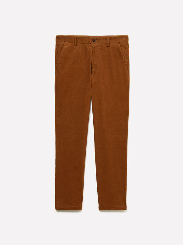 Chino in velluto a costine - null | Sisley