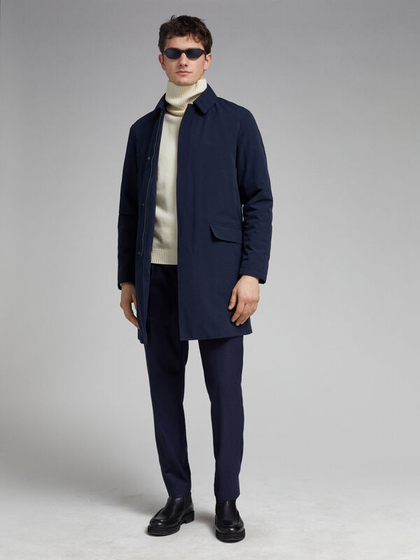 Maglia collo alto beige in misto lana - maglie collo alto da uomo | Sisley