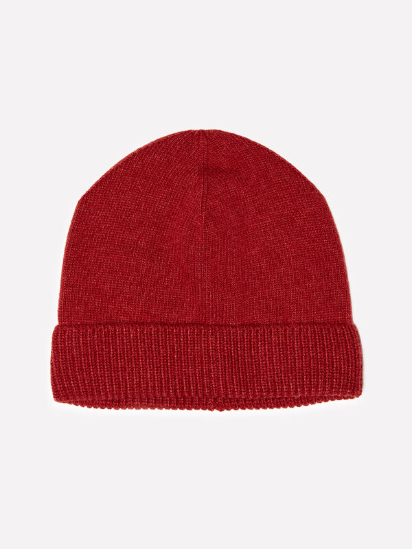 Cappello rosso mattone in misto cashmere - cappelli da donna | Sisley