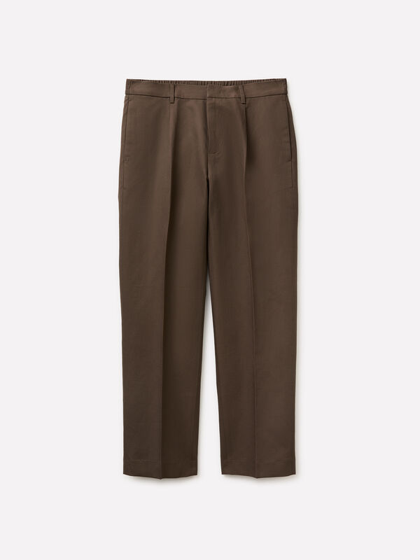 Chino in misto lino - pantaloni chino da donna | Sisley