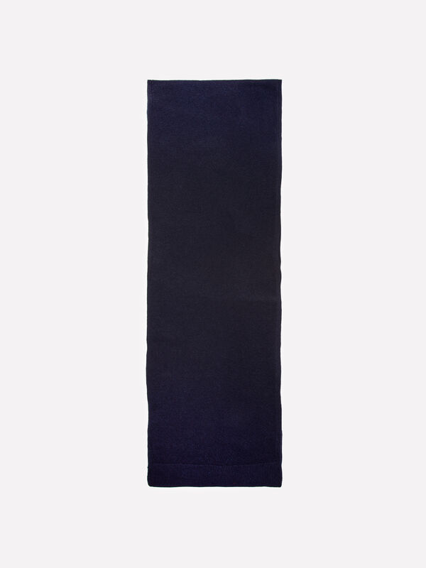 Sciarpa in maglia blu scuro - sciarpe e foulard da donna | Sisley