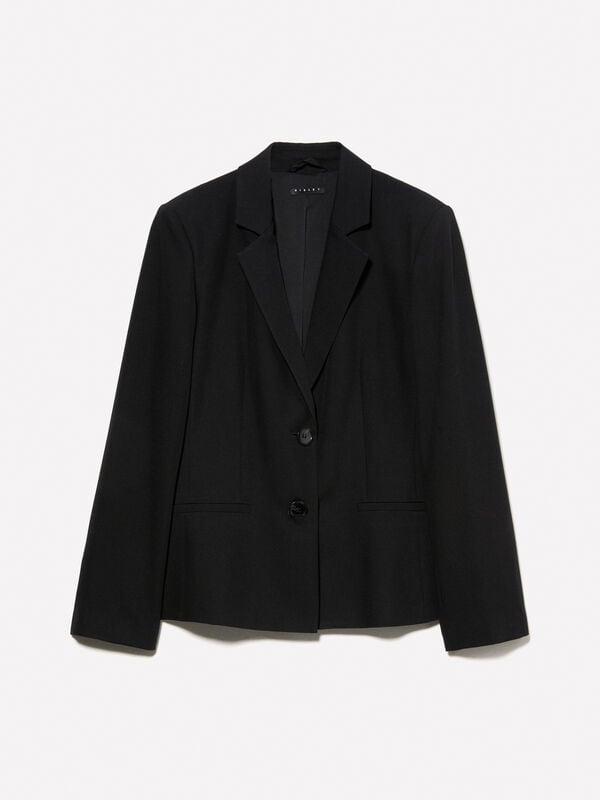 Blazer slim fit nero Blazer slim fit nero - blazer da donna | Sisley
