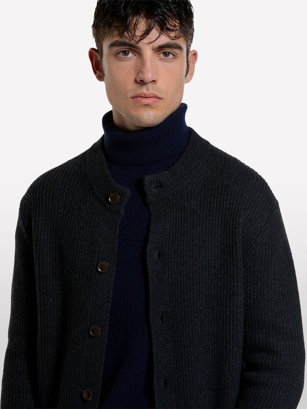 Cardigan con bottoni in misto lana - cardigan da uomo | Sisley