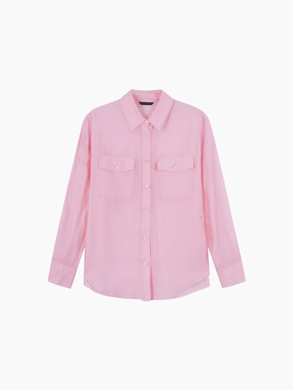 Camicia rosa con tasche - sisley k camicie | Sisley K