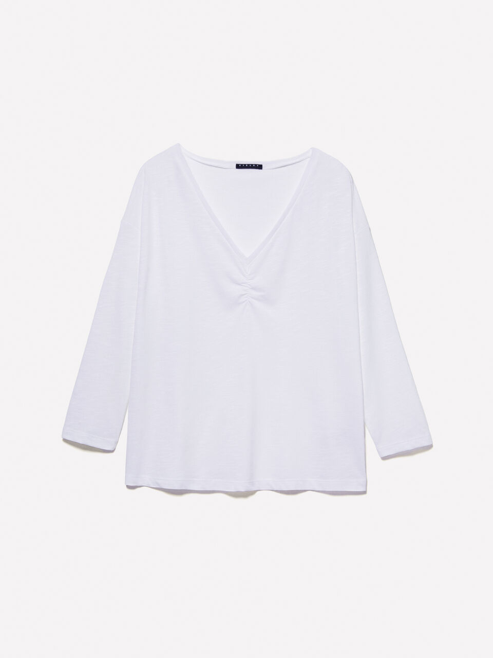 T-SHIRT SCOLLO 'V' Donna image number null