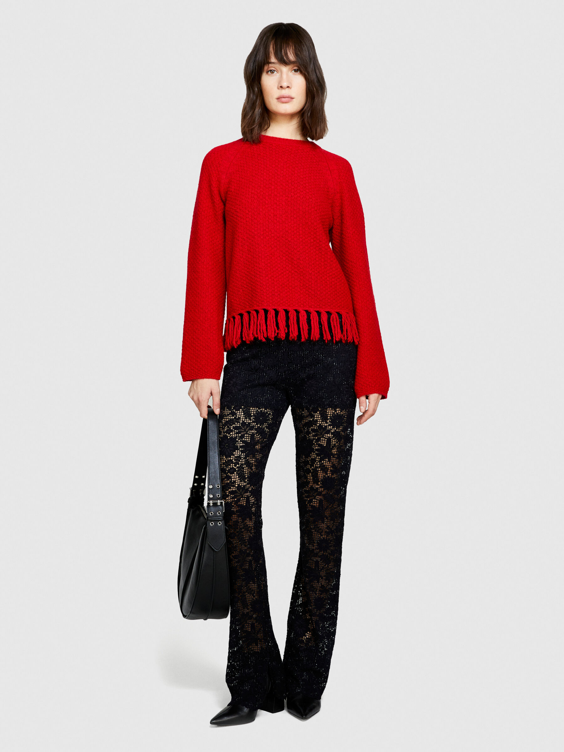 Maglia con frange zara outlet