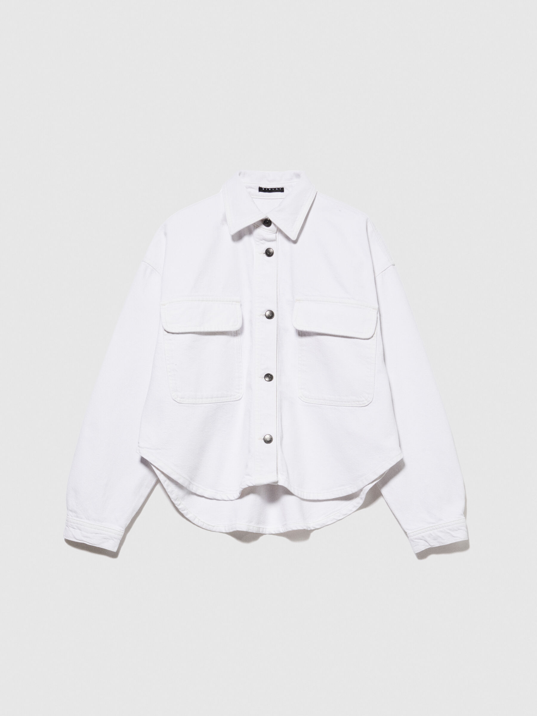 Camicia bianca top sisley