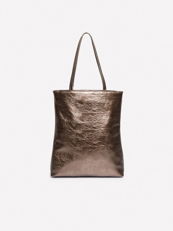 Shopper rosa laminata - borse tote bag da donna | Sisley