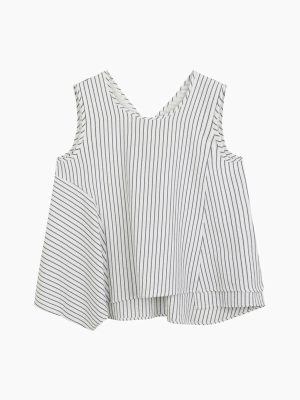 Blusa smanicata a righe blu - sisley k bluse | Sisley K