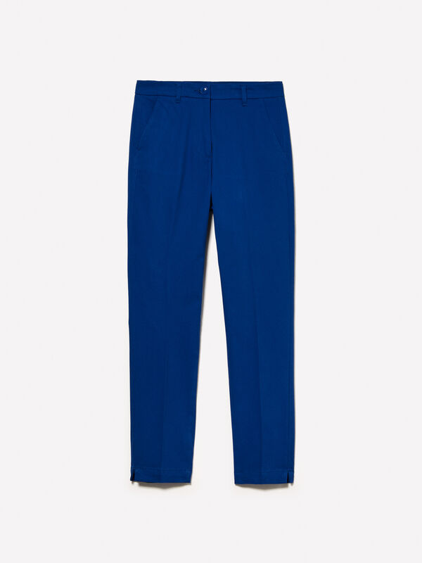 Chino slim fit blu - pantaloni slim-fit da donna | Sisley