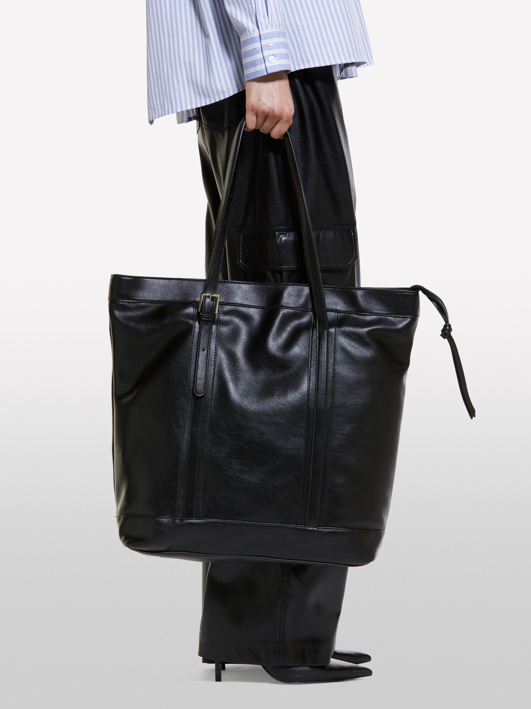 Borsa shopper nera Nero Sisley