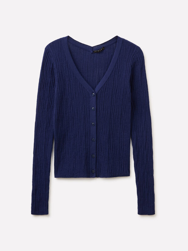 Cardigan a costine - cardigan da donna | Sisley