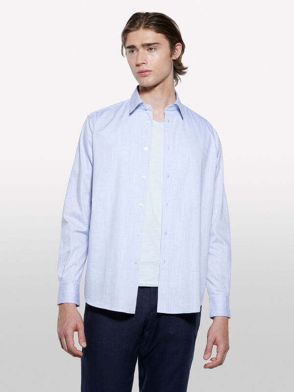 Camicia regular fit azzurra - camicie regular da uomo | Sisley