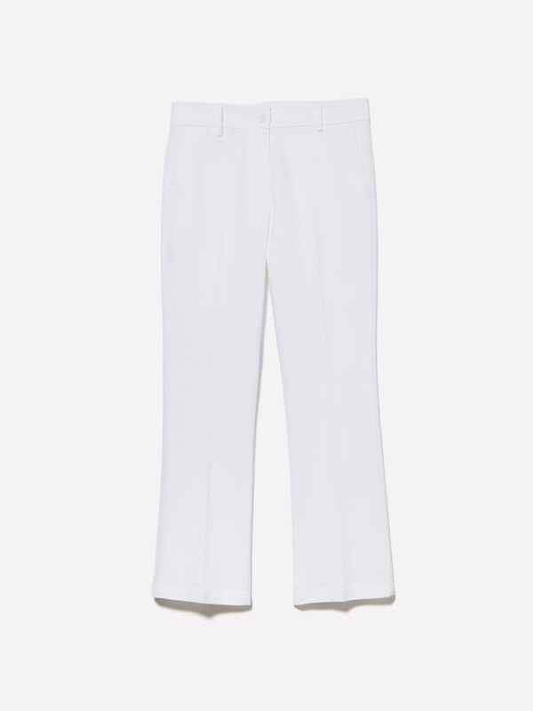Pantaloni slim fit bianchi - pantaloni slim-fit da donna | Sisley