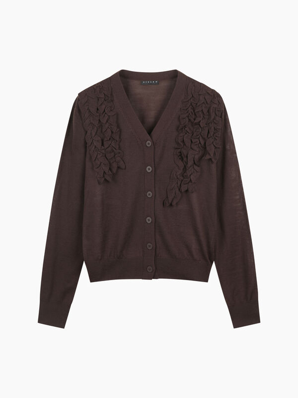 Cardigan con rouches - sisley k cardigan | Sisley K