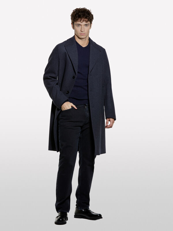 Maglia girocollo regular fit blu scuro - maglie girocollo da uomo | Sisley