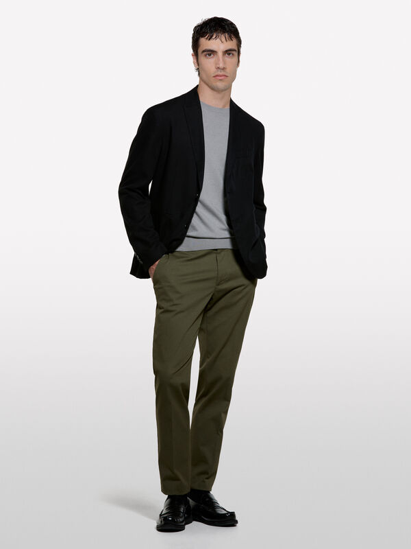 Maglia girocollo grigia - maglie girocollo da uomo | Sisley