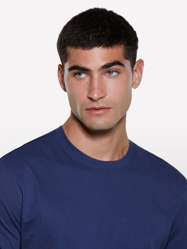 T-shirt a maniche corte regular fit blu  - t-shirt a manica corta da uomo | Sisley