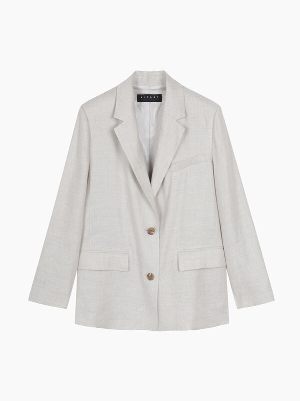 Blazer monopetto beige chiaro - sisley k blazer | Sisley K