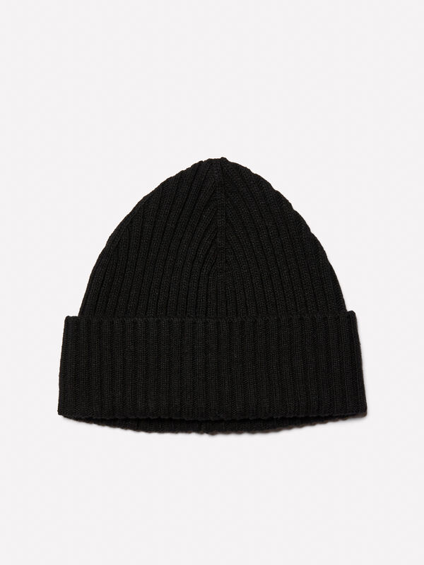 Cappello in maglia nero - cappelli da uomo | Sisley