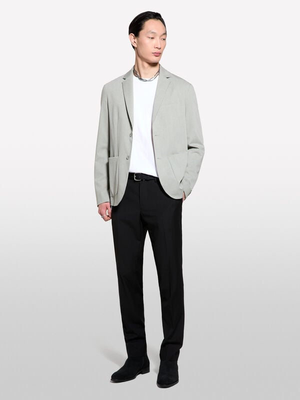 Blazer monopetto grigio chiaro Blazer monopetto grigio chiaro - blazer da uomo | Sisley