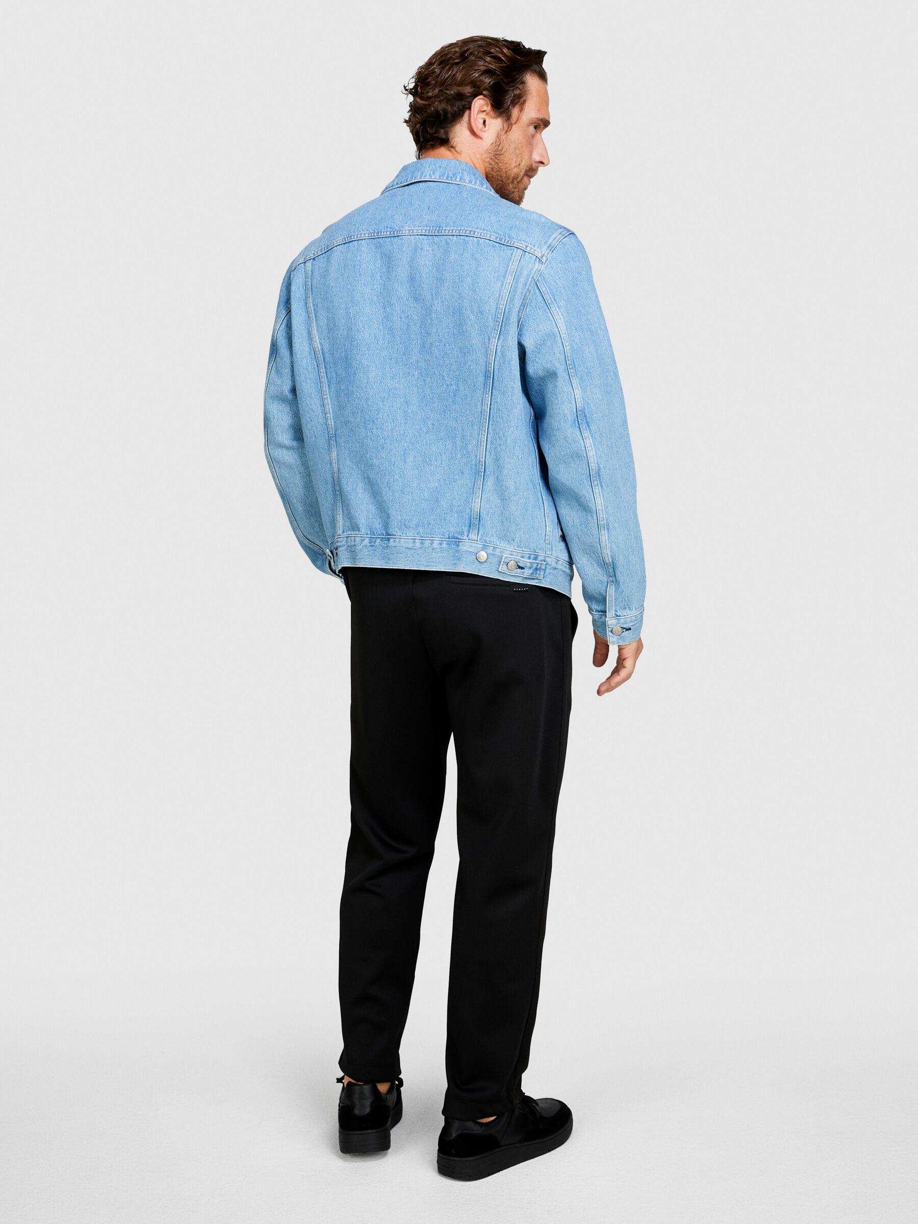 Giubbotto jeans oversize clearance uomo