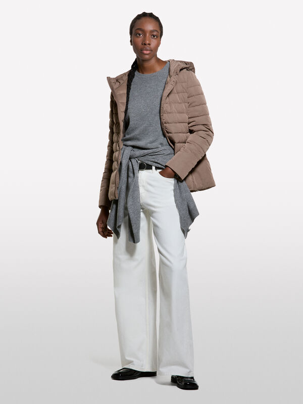 Giubbotto marrone imbottito - piumini e giacche imbottite da donna | Sisley