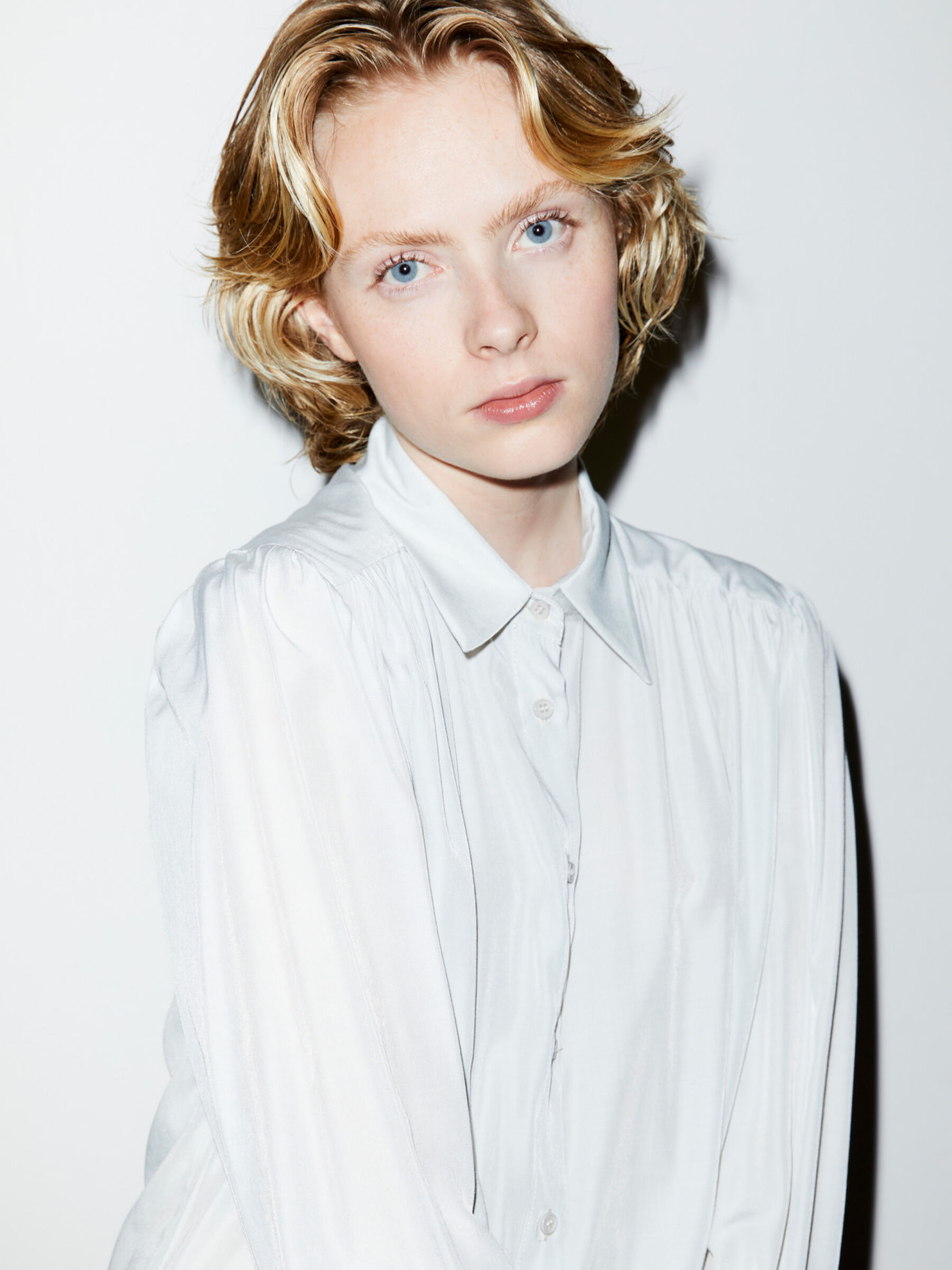 Camicia in satin Donna image number null