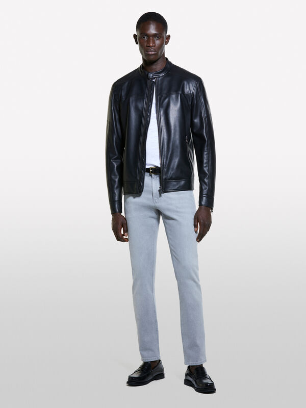 Jeans Boston slim fit lavaggio grigio - jeans slim fit da uomo | Sisley