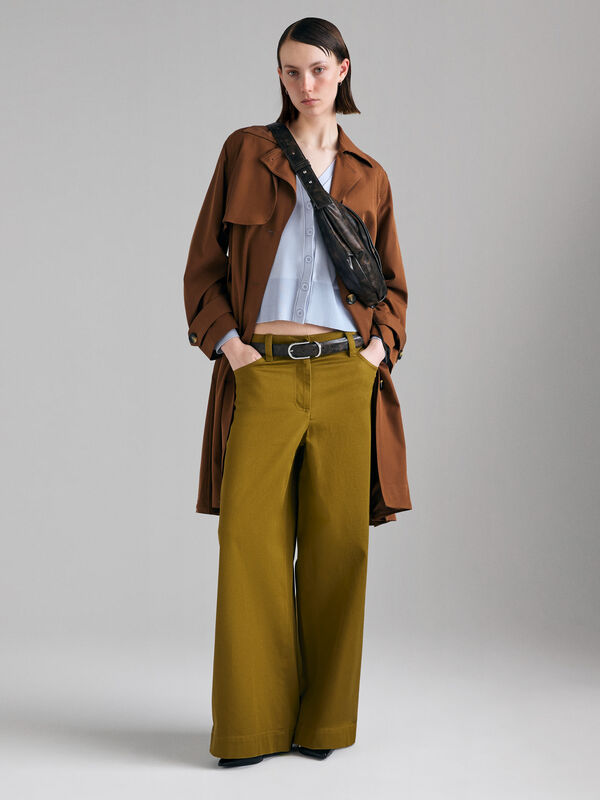 Trench fluido con cintura - trench e impermeabili da donna | Sisley