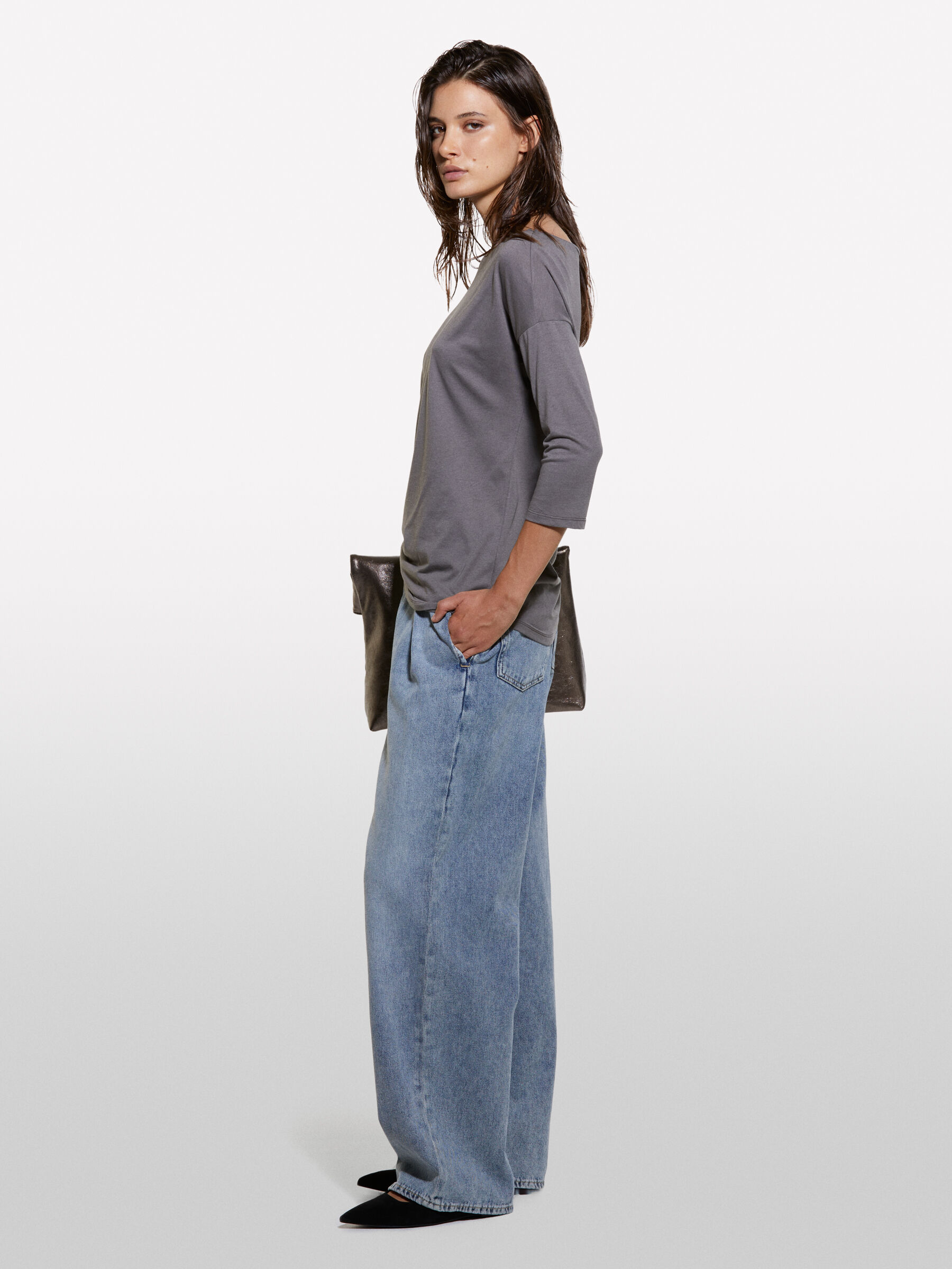 T shirt a Manica Lunga Donna Sisley