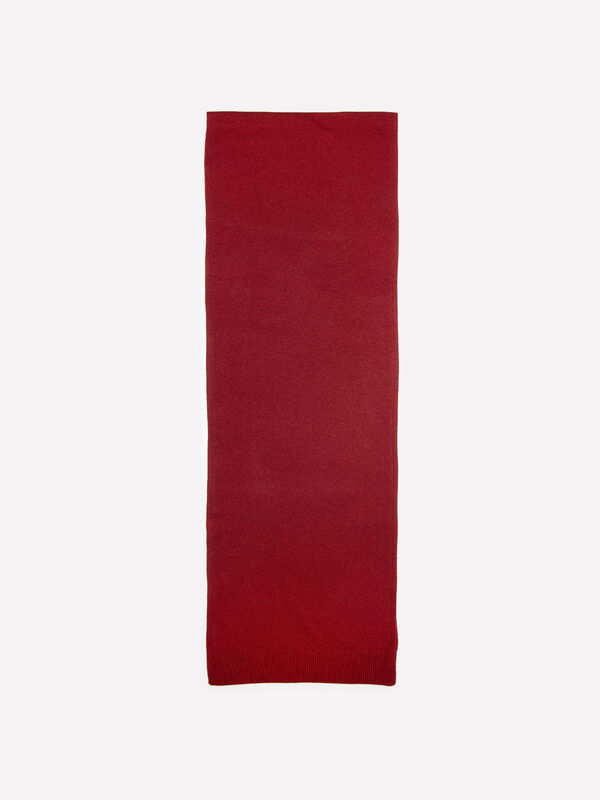 Sciarpa in maglia rosso mattone Sciarpa in maglia rosso mattone - sciarpe e foulard da donna | Sisley