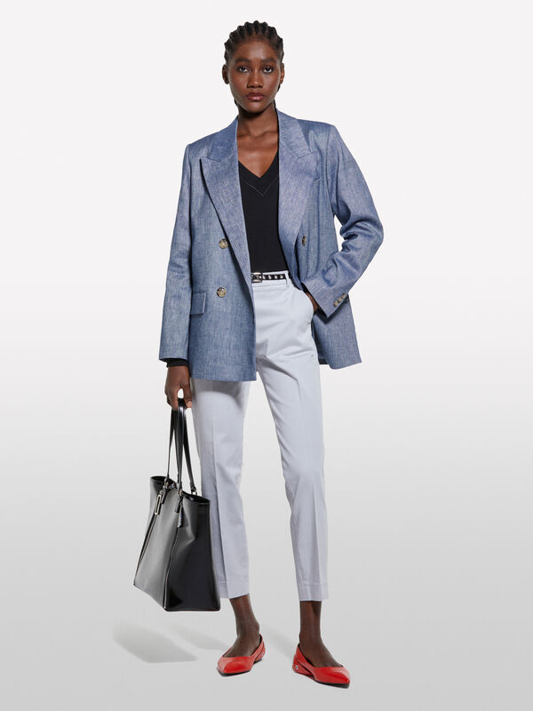 Chino grigio chiaro - pantaloni chino da donna | Sisley