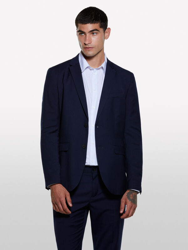Blazer sartoriale blu scuro - blazer da uomo | Sisley