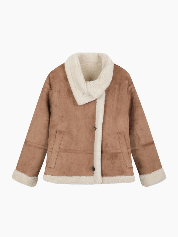 Cappotto effetto montoncino - sisley k giacche e giubbotti | Sisley K