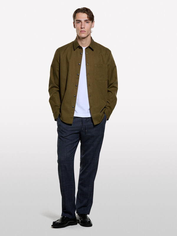 T-shirt bianca relaxed fit  - t-shirt a manica corta da uomo | Sisley