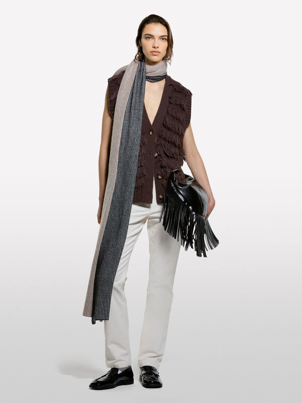 Pantaloni in velluto a costine color - null | Sisley