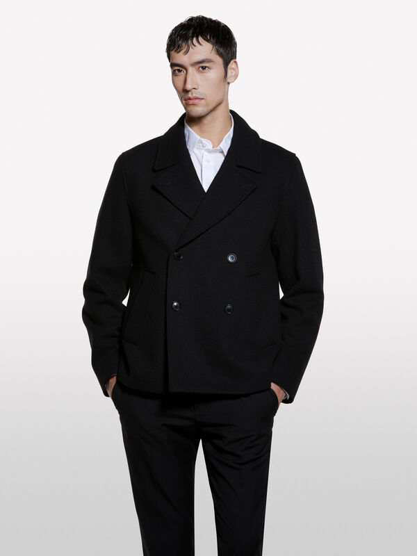 Peacoat regular fit - cappotti da uomo | Sisley