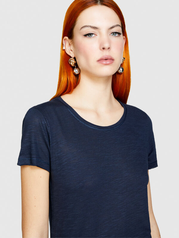 T-shirt girocollo - t-shirt a manica corta da donna | Sisley