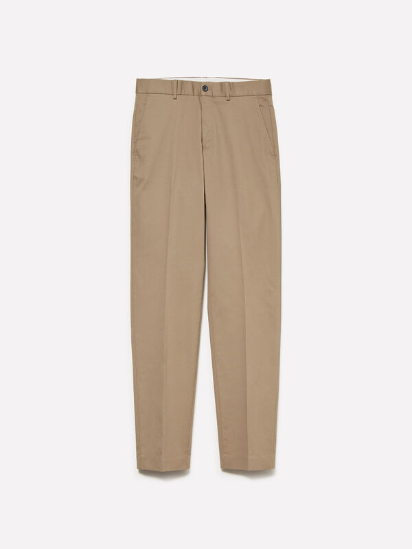 Pantaloni slim comfort fit tortora - pantaloni slim da uomo | Sisley