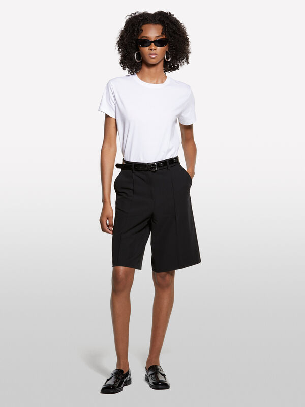 T-shirt boxy fit bianca - t-shirt a manica corta da donna | Sisley