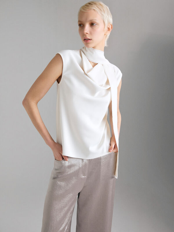 Top con sciarpina - top da donna | Sisley